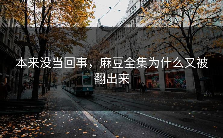 本来没当回事，麻豆全集为什么又被翻出来